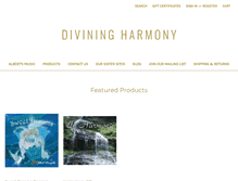 Tablet Screenshot of diviningharmony.com